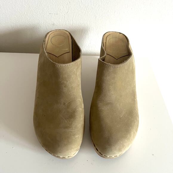 No.6 New School Clog on Wedge suede green size 43 - Picture 3 of 9